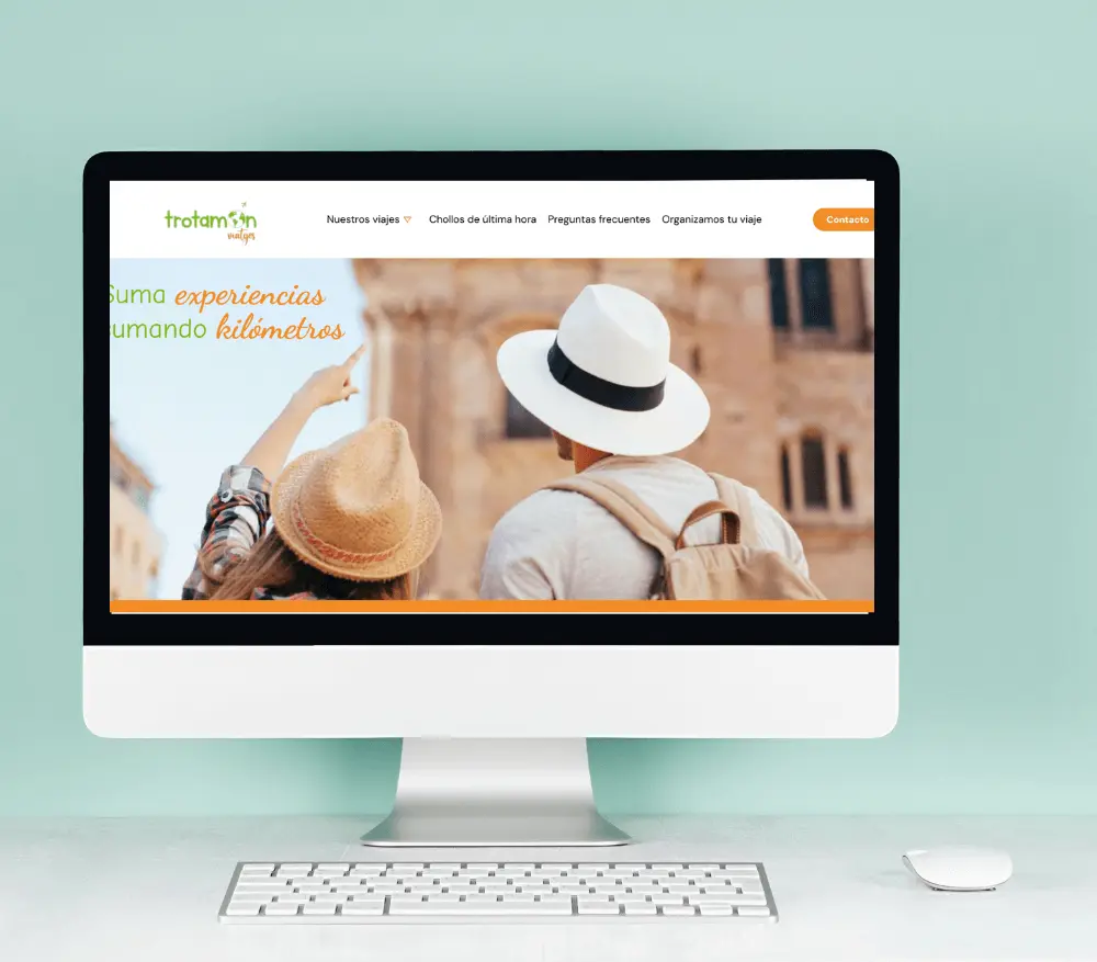 Página web agencia de viajes Trotamon